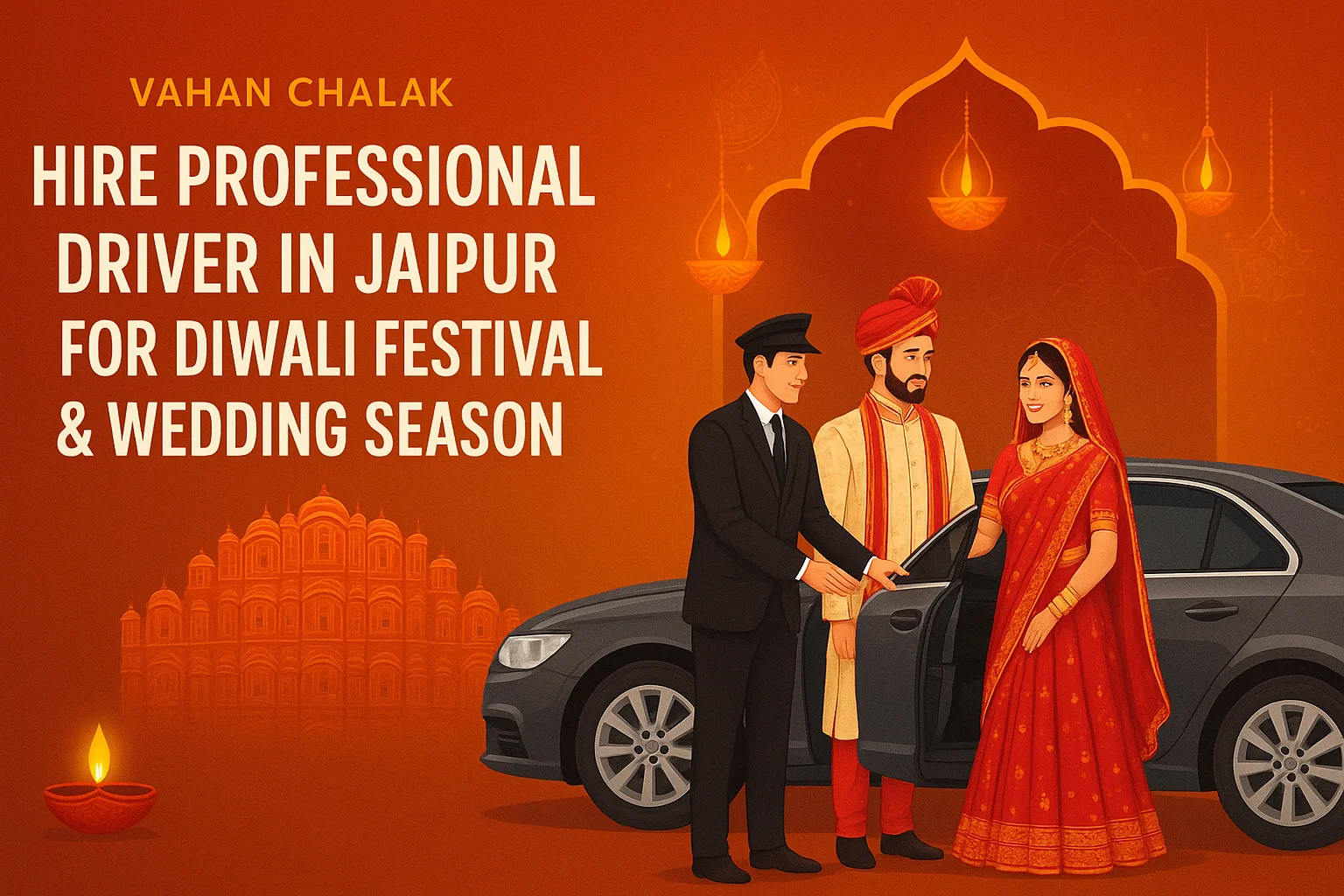 Hire Professional Driver in Jaipur for Diwali Festival & Wedding Season